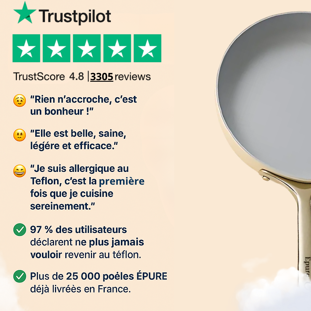 Poêle 100% céramique minérale