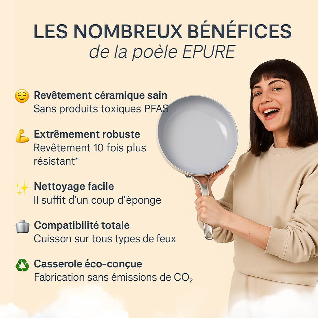 Poêle 100% céramique minérale